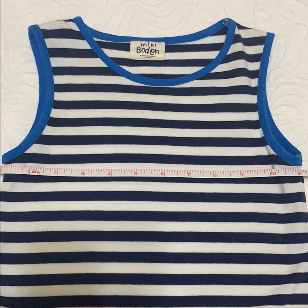 Mini Boden Striped Knit Dress Girls 4/5 - Picture 2 of 6